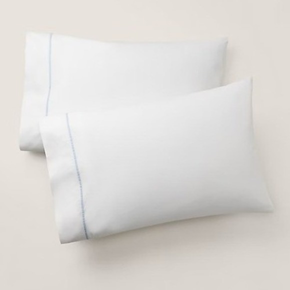 Ralph Lauren Other - Ralph Lauren Palmer Percale King Pillowcases (2) Pale Sky Blue Cotton 21x40 NEW